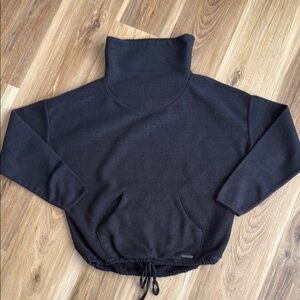 Black Turtleneck Women's Top